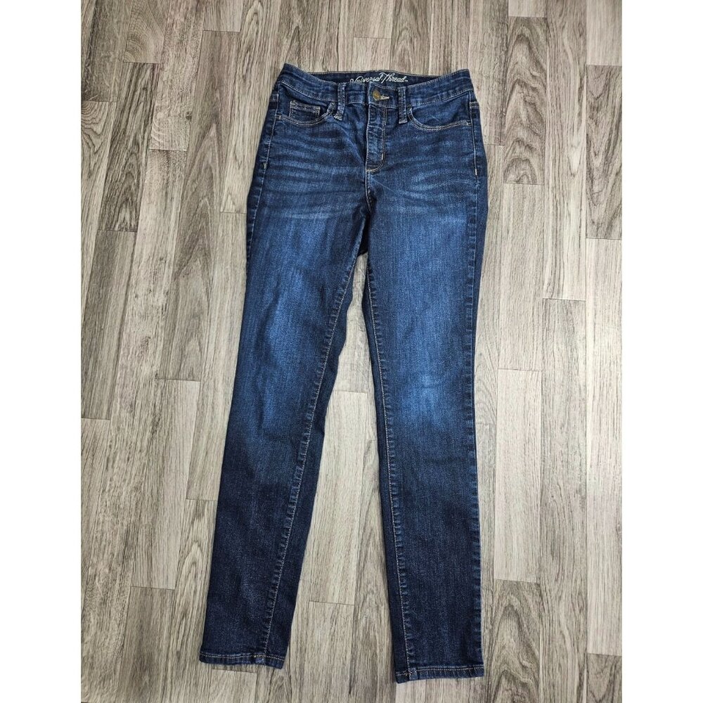 Universal Thread Womens Size 0‎ / 25 Reg High Rise Skinny Denim Blue Jeans
